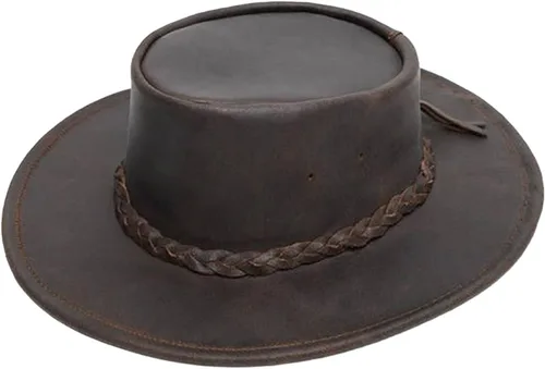 Minnetonka Sombrero plegable unisex – Sombrero de vaquero de ala plana con diseño plegable portátil y ala reforzada