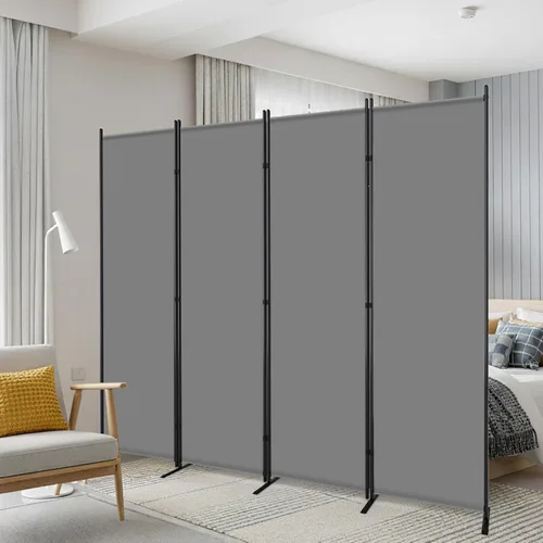 Miniatura 10 de AKTOP Divisor de habitación de 4 paneles, divisor de pared portátil de 6 pies para separación de habitaciones, separadores de habitación de tela