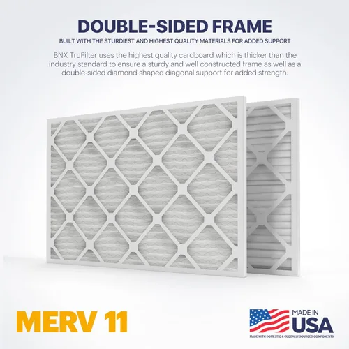 Miniatura 4 de BNX TruFilter - Filtro de aire MERV 11 de 10 x 10 x 1 pulgadas (paquete de 4) – Fabricado en Estados Unidos – Defensa contra Alérgenos Filtros