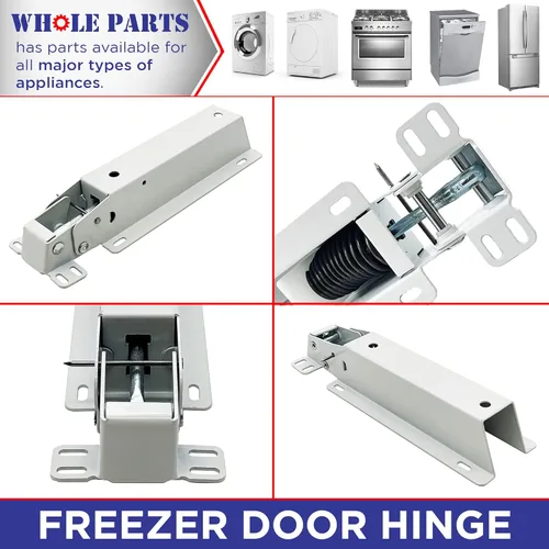 Miniatura 6 de Parte de ensamblaje de bisagra para puerta de congelador Whole Parts mejorada #297321900 - Reemplazo y compatible con Gibson, JC Penney, Kelvinator