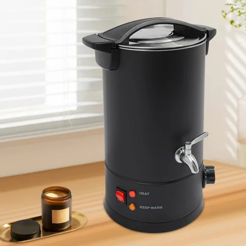 Miniatura 2 de Derretidor de cera para hacer velas, olla de fusión eléctrica comercial de cera de 10L/338.2 onzas con control de temperatura y boquilla de vertido