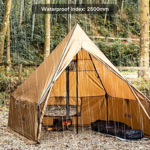 Miniatura 4 de FIREHIKING Camping Hot Tent with Stove Jack Yurt Tent Outdoor Wall Tent Teepee Tent with Snow Skirt