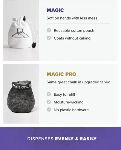 Miniatura 4 de Friction Labs Gym Chalk – Magic Ball, PRO Ball (Chalk Bag Sock) Non-Toxic Climbing Chalk for Bouldering, Gymnastics & More