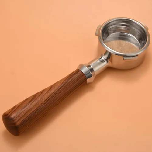 Miniatura 9 de Filtro sin fondo de la cafetera del portafiltro del café de los 58MM para el accesorio profesional de la manija del café, G