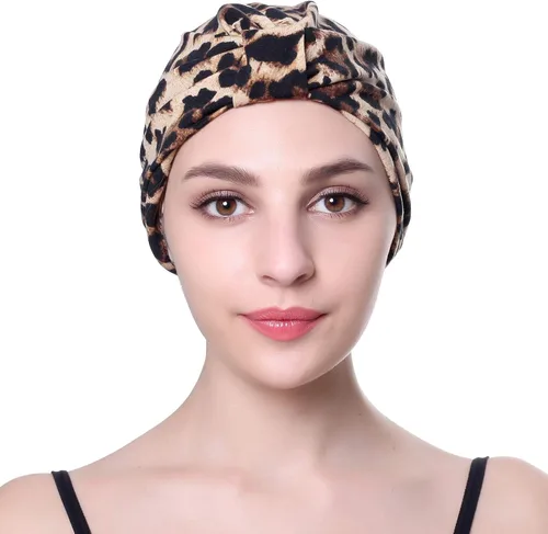 Miniatura 2 de Gorra estilo turbante de algodón con estampado floral, para dormir, para mujer de Ever Fairy , talla única