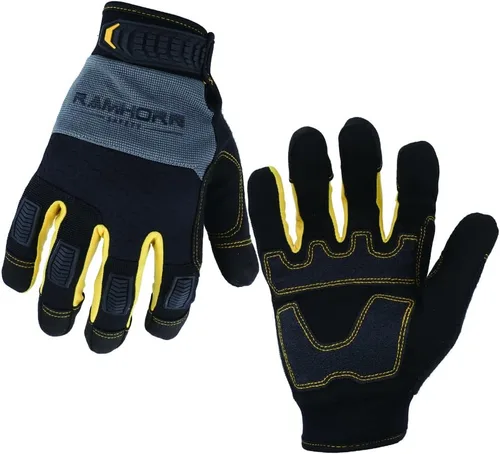 Guantes de trabajo para fortalecer la protección de las articulaciones de los dedos, guantes de trabajo multifuncionales para hombres, guantes