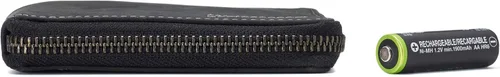 Miniatura 5 de Alpine Swiss Logan - Cartera plegable con cremallera para hombres o mujeres, caja fuerte RFID, viene en una caja de regalo