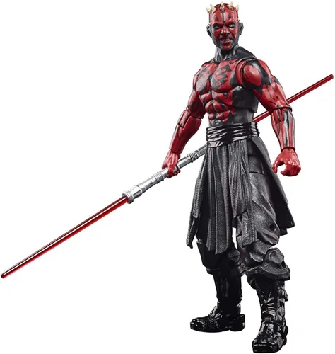 Miniatura 4 de Hasbro Star Wars Black SER 50TH ANN 6IN Darth Maul Figura de acción, 4 a 99 años