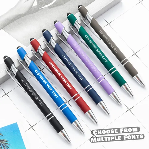 Miniatura 7 de AIFLM Bolígrafos personalizados con nombre a granel hasta 500 unidades de bolígrafos grabados gratis con tu nombre y texto para negocios