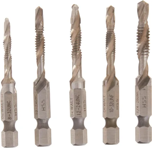 Set de grifos taladros DeWalt dwadtqtr5set impacto listo 5 piezas, capacidad de 1/4 pulgadas