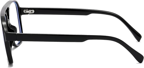 Miniatura 7 de Gafas de aviador retro con luz azul para mujeres y hombres de los años 70, gafas de piloto con marco de gran tamaño, antifatiga ocular