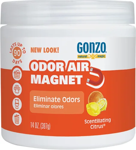 Gonzo Natural Magic - Imán de aire de olor, elimina olores de armarios, casas rodantes, propiedades de alquiler, automóviles, áreas de mascotas,