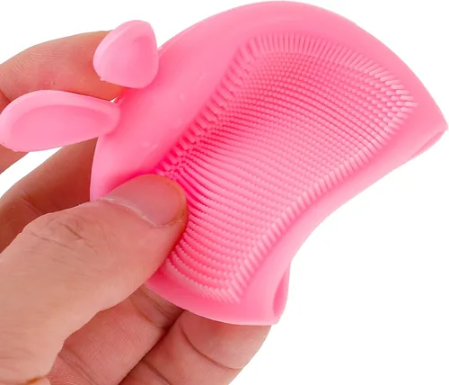 Miniatura 7 de FOMIYES 4pcs Paw Lovely Cartoon Massage Scrubby Face Bunny Silicone Pad Shape Rabbit Scrub Cat Tool Removing Facial Exfoliator for Cleansing