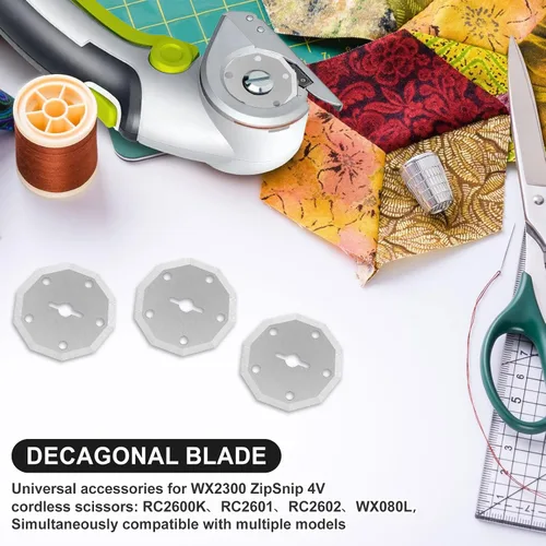 Miniatura 4 de 4 cuchillas de repuesto de acero de tungsteno para tijeras eléctricas inalámbricas, universales adecuadas para RC2600K, WX2300