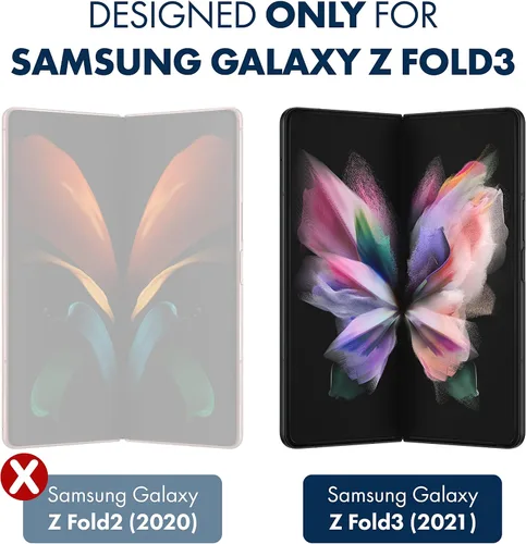 Miniatura 2 de ArmorSuit MilitaryShield - Protector de pantalla diseñado para Samsung Galaxy Z Fold 3 5G Max Coverage HD Clear Film (2 unidades)