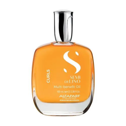 Alfaparf Milano Semi di Lino Curls - Aceite nutritivo para cabello ondulado y rizado, suero ligero y multibeneficio, reduce el encrespamiento, añade