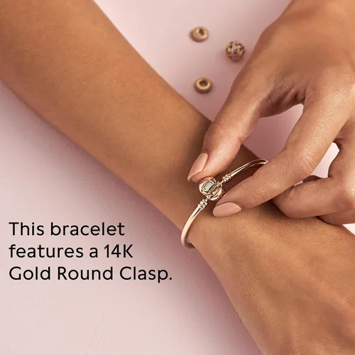 Miniatura 15 de Pandora Moments - Brazalete con cierre de bola para mujer, dijes compatibles con momentos, pulsera con dijes
