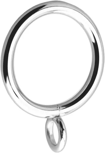 Miniatura 34 de MroMax Anillos de cortina con ojales, anillos de cortina negros de metal de 1-1/2 pulgadas de diámetro interior de 1.496 in de diámetro, anillos