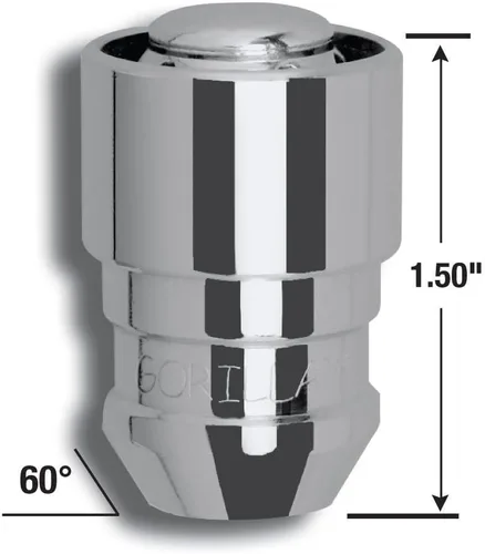 Miniatura 2 de Gorilla Automotriz 61681-2K Gorilla Guard Bellota 1/2 Chr 2Key Cerradura de acero