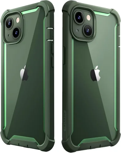 Miniatura 9 de i-Blason Funda para iPhone 14 (2022) / iPhone 13 (2021) de 6.1 pulgadas con protector de pantalla integrado, parte trasera transparente, parachoques