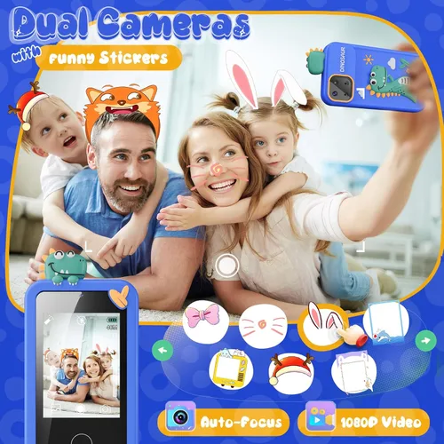 Miniatura 3 de Juguetes de teléfono inteligente para niños, juguetes de regalo de dinosaurios para niños de 3 a 9 años, regalos de Navidad, cumpleaños, mini
