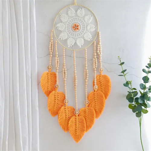 Miniatura 2 de Atrapasueños para colgar macramé, tapiz bohemio para pared, tapiz hecho a mano, decoración de pared para el hogar, frontón de pared de 10 x 30