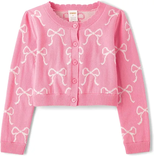 Miniatura 11 de Gymboree - Cárdigan de manga larga con botones frontales para bebés y niñas pequeñas Blanco