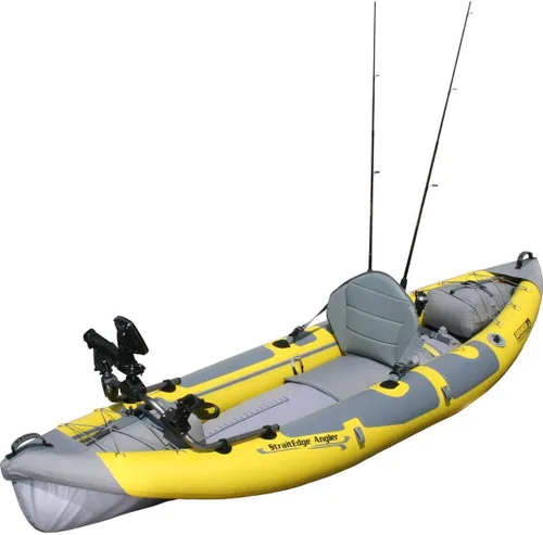 Miniatura 4 de Advanced Elements StraitEdge™ Angler Inflatable Kayak - AE1006-ANG Fishing Kayak with Rod Holders and Bag and Pump