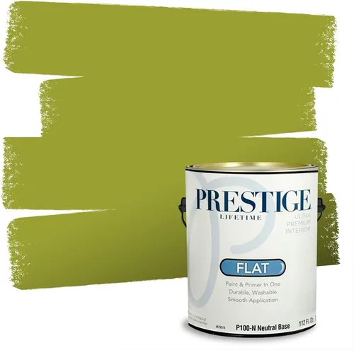 Miniatura 131 de PRESTIGE Pinturas Pintura interior e imprimación en uno, 1 galón, cáscara de huevo, aventura
