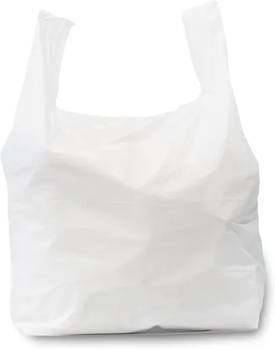 Paquete de 100 bolsas de basura para camisetas jumbo (grandes), 17 x 8 x 29 pulgadas, 18 micras de grosor