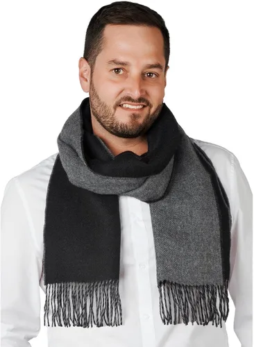Miniatura 4 de Inca Fashions - Bufanda de lana de alpaca - 100% alpaca bebé pura - Bufanda reversible de contraste de doble cara