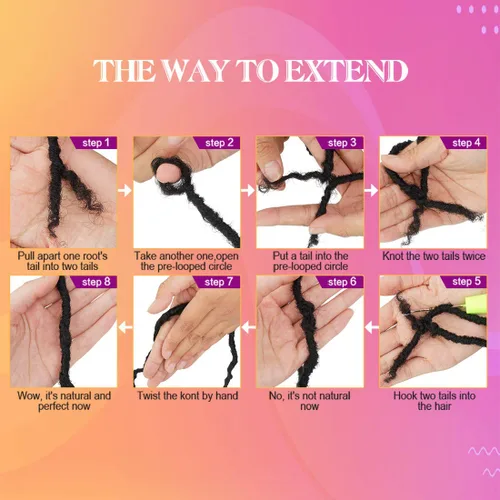 Miniatura 5 de Youngther Rastas sintéticas de ganchillo de 18 pulgadas, 6 paquetes de cabello de ganchillo suaves para mujeres negras, cabello sintético preanudado