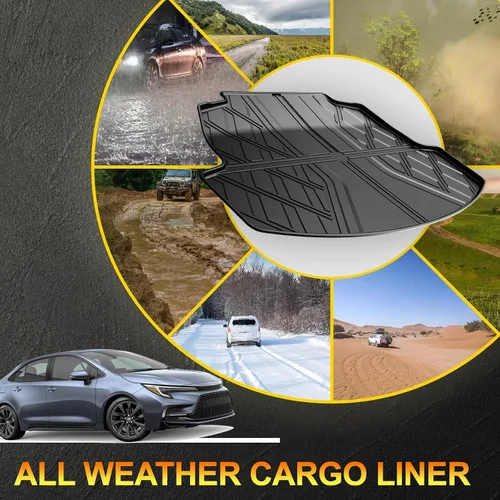 Miniatura 4 de IKABEVEM Alfombrillas compatibles con Toyota Camry 2018-2024 (no compatibles con modelos híbridos o AWD) – Forros de suelo de TPE de 1ª y 2ª fila