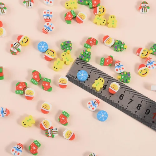 Miniatura 7 de 330 mini borradores de Navidad para niños, lindos borradores pequeños para bolsas de regalos, rellenos de calcetines, regalos de fiesta de Navidad