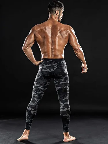 Miniatura 4 de DRSKIN Paquete de 5, 4, 3 o 1 pantalón de compresión para hombre, leggings deportivos, capa base, correr, atletismo, entrenamiento, activo