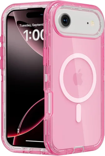 Miniatura 79 de Follaroma para iPhone 17 Pro Max, Funda Compatible con MagSafe, Funda Magnética Transparente de Doble Capa, Funda Resistente Anti-Caída y a Prueba