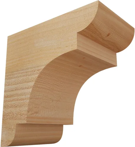 Miniatura 6 de Ekena Millwork COR04X12X12NEB00RWR 4 pulgadas de ancho x 12 pulgadas de profundidad x 12 pulgadas de alto New Brighton Rough Sawn Corbel, cedro rojo