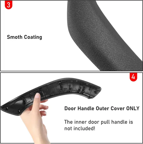 Miniatura 6 de Jaronx Compatible con cubierta de manija de puerta BMW X1/X2, cubierta exterior de repuesto de manija de puerta lateral derecha, compatible con BMW
