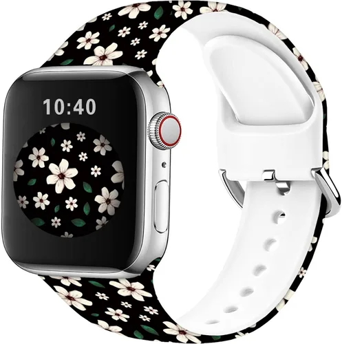 Miniatura 2 de Correas de reloj de silicona suave compatibles con Apple Watch de 1.496 in 1.575 in 1.614 in 1.654 in 1.732 in 1.772 in 1.811 in 1.929 in Ultra 2