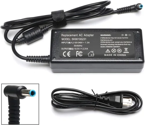 Cargador para portátil de 45 W compatible con laptop HP de 14 pulgadas 14-DK 14-DQ 14-DF 14-DH 14-DS 14-AC 14-AK 14-AL 14-BA Series, 14-DF0023CL