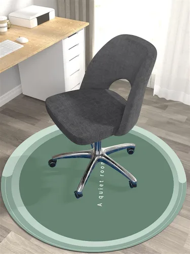 Miniatura 5 de Tapete redondo para silla de oficina, tapete para silla de piso de madera dura, tapete para silla de juegos, tapete para silla de oficina para Azul