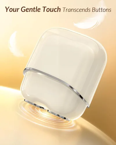 Miniatura 4 de Depilación facial para la cara de las mujeres: afeitadora facial portátil sin dolor con 2 cuchillas duales - Dispositivo removedor de pelo Blanco