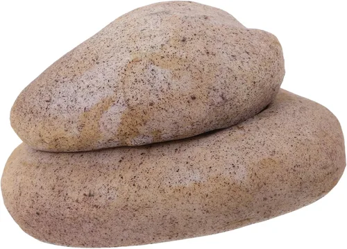 Llavero de resina para jardín, para uso en exteriores, caja de ahorro de llaves duradera con aspecto de piedra realista para llaves y artículos de