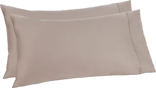 Miniatura 18 de Amazon Aware Juego de fundas de almohada 100% algodón orgánico de 300 hilos, color rubor, estándar, paquete de 2, 32 x 20 pulgadas