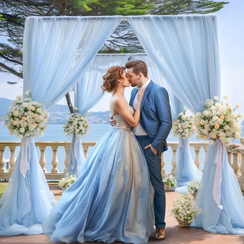 Miniatura 2 de Cortinas de fondo de tul azul de 10x10 para fiestas, cortina de fondo transparente para fotos de boda, cortinas para baby shower, fotografía, fiesta