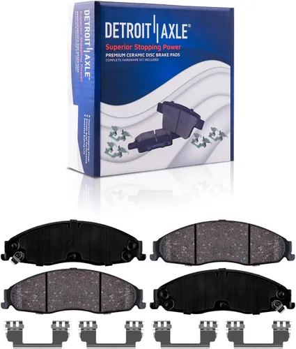 Miniatura 4 de Detroit Axle - Kit de freno delantero para Cadillac CTS 2003-2007, STS 2005-2008, rotores de freno de disco pastillas de freno de cerámica