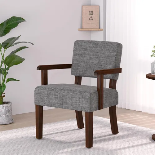 Miniatura 25 de FAGAGA Juego de 2 Sillas de Acento con Mesa, Sillas de Sala de Estar con Asiento y Reposabrazos VelvetSoft para Sala de Estar Dormitorio Sala