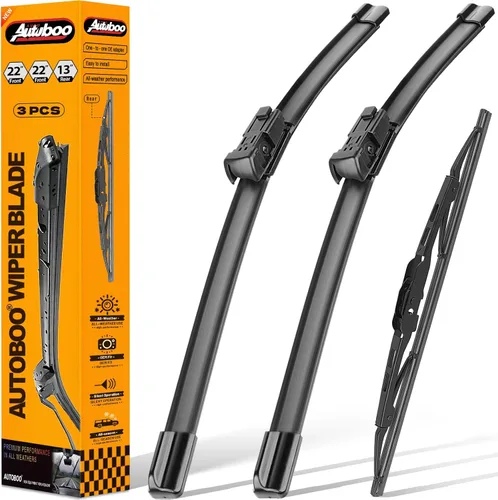 Miniatura 25 de AUTOBOO - Limpiaparabrisas de repuesto 26 + 20 pulgadas con limpiaparabrisas trasero de 12 pulgadas para BMW X3, X4, 2018, 2019, 2020, 2021, 2022