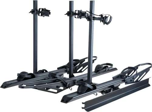 Miniatura 9 de Rockland - Portabicicletas para 2 bicicletas de neumáticos anchos 2.5", apto para vehículos con enganche receptor 1.25 y 2", soporta 80 libras
