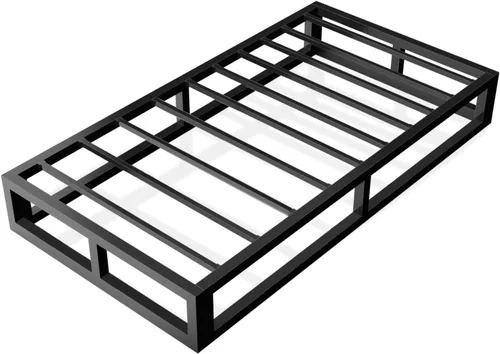 Miniatura 14 de Bilily Marco de cama individual de 14 pulgadas con soporte de listones de acero resistente, plataforma de metal resistente para colchón